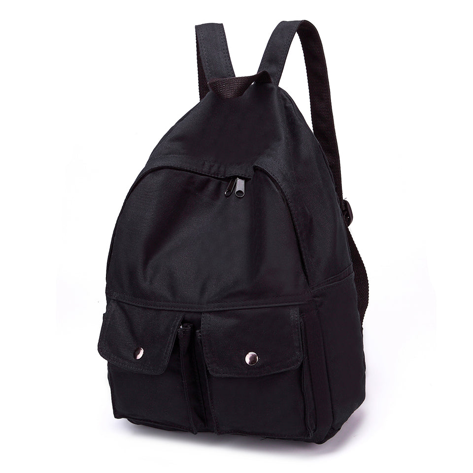 Soft canvas backpack in Black